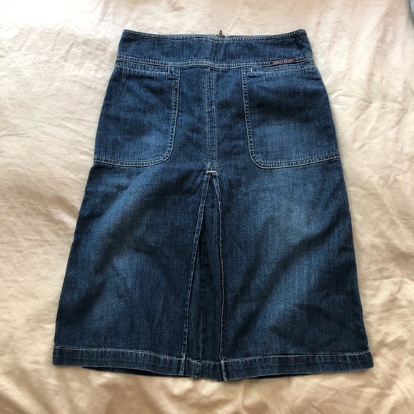 Guess Jeans, Jean skirt, size 24 waist - Picture 3 of 4